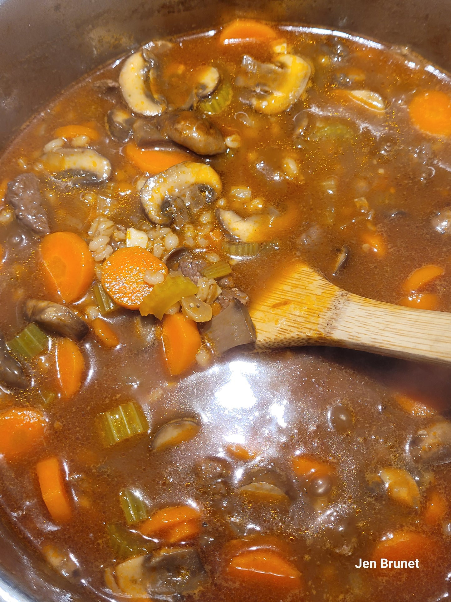 Beef Barley Mushroom Soup