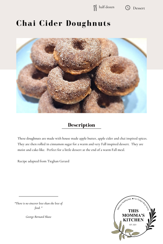 Chai Cider Doughnuts