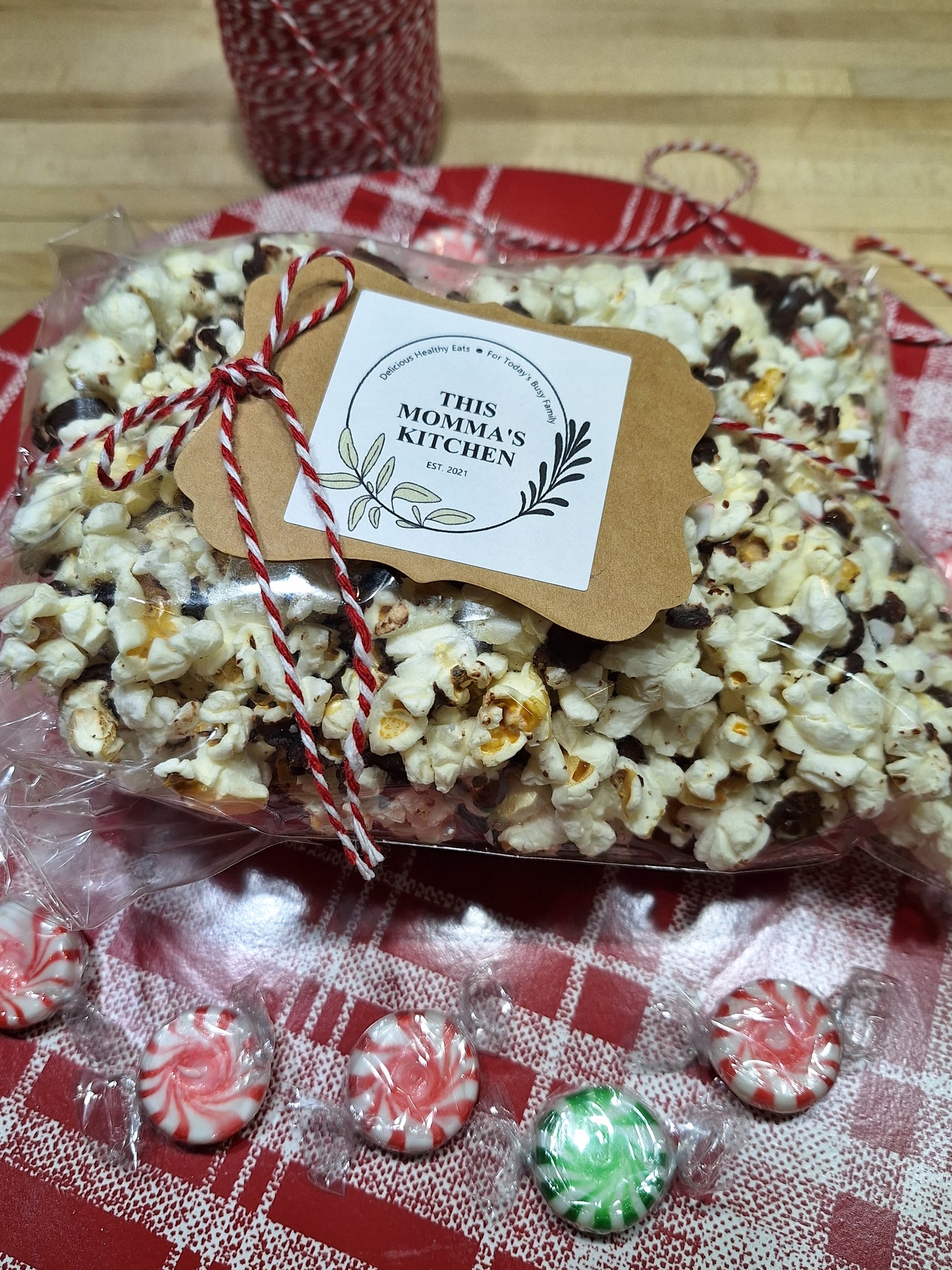 Peppermint Bark Popcorn