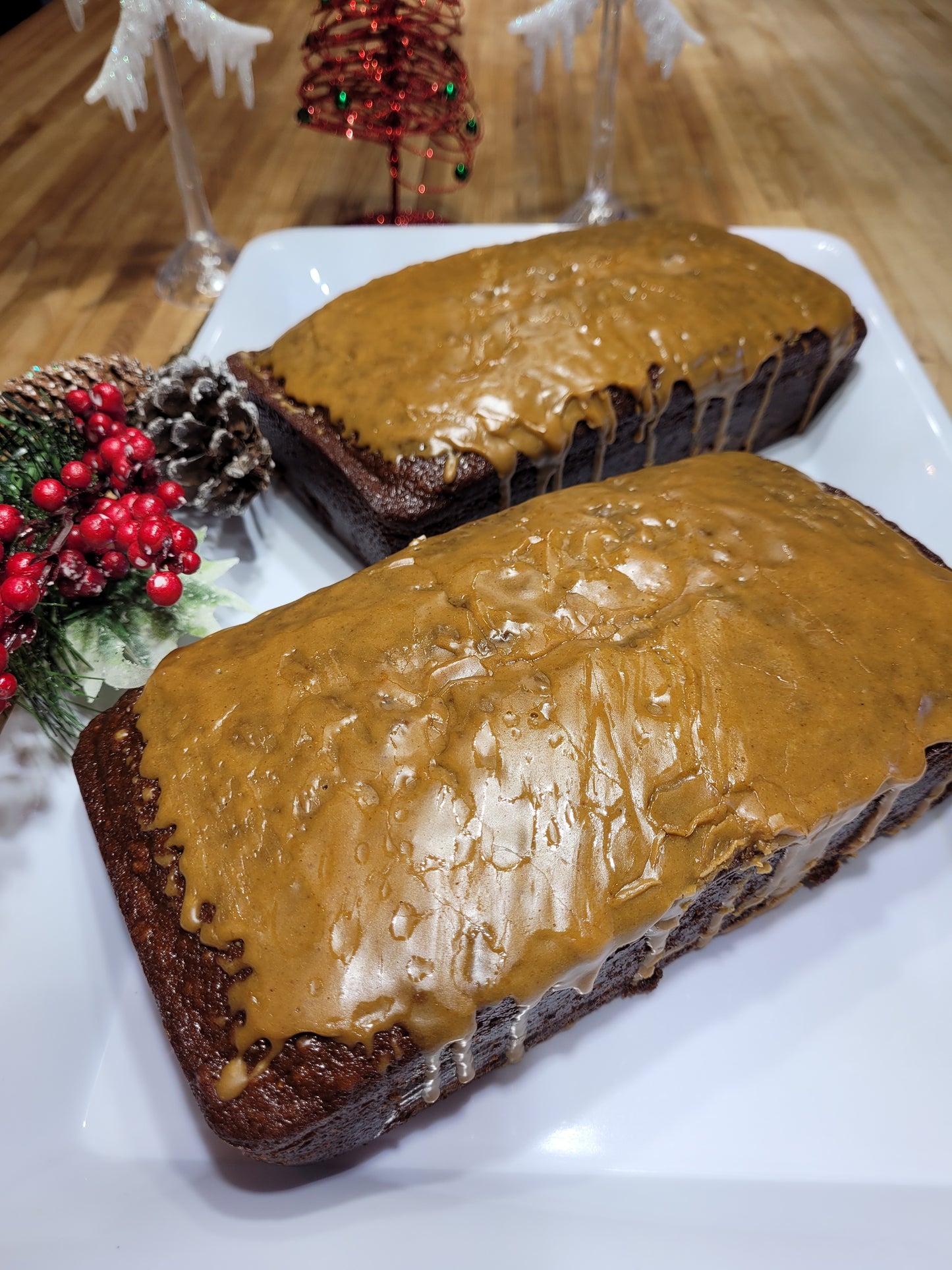 Gingerbread Loaf with Gingerbread Glaze