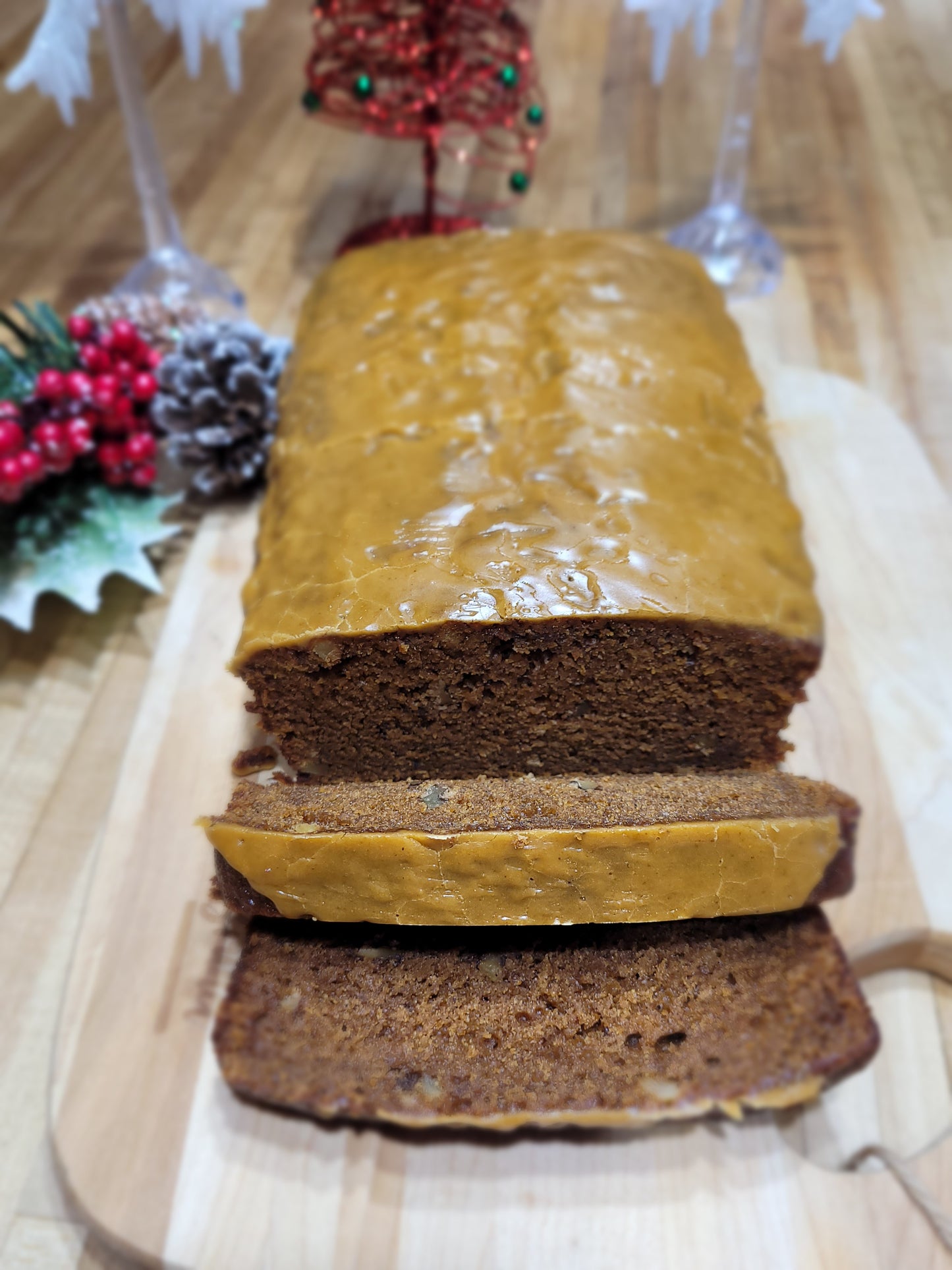 Gingerbread Loaf with Gingerbread Glaze